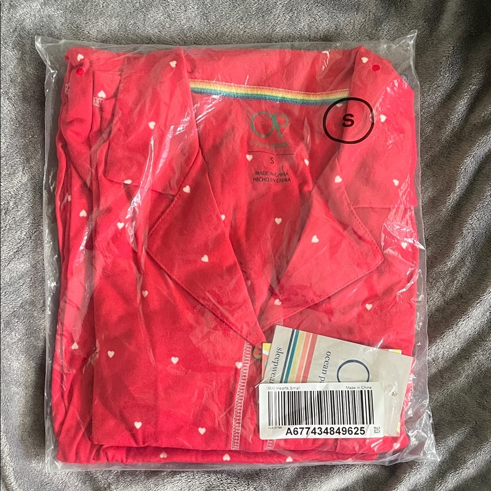 OP Red Heart Pajama Set